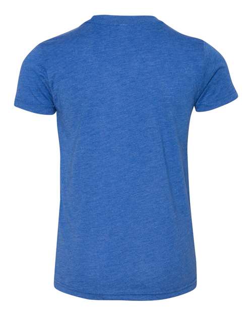 BELLA + CANVAS 3413Y - Youth Triblend Tee - True Royal Triblend