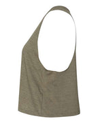 BELLA + CANVAS 6682 - Women's Racerback Crop Tank - Heather Olive