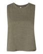 BELLA + CANVAS 6682 - Women's Racerback Crop Tank - Heather Olive