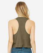 BELLA + CANVAS 6682 - Women's Racerback Crop Tank - Heather Olive