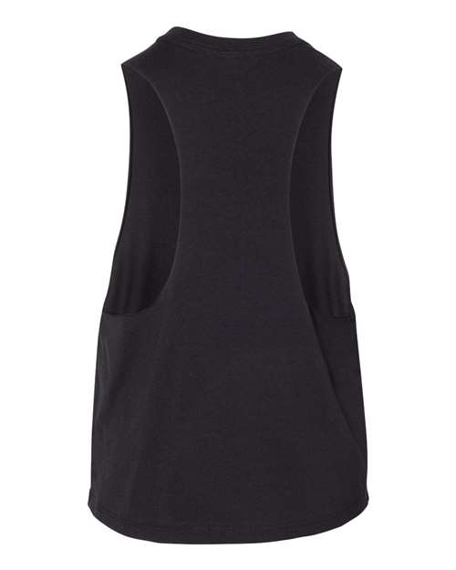 BELLA + CANVAS 6682 - Women's Racerback Crop Tank - Solid Black Blend