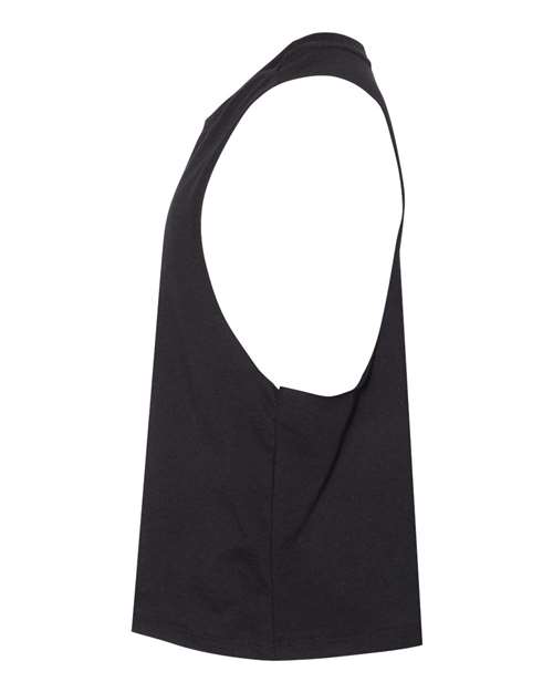 BELLA + CANVAS 6682 - Women's Racerback Crop Tank - Solid Black Blend