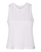 BELLA + CANVAS 6682 - Women's Racerback Crop Tank - Solid White Blend