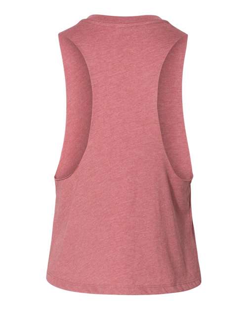 BELLA + CANVAS 6682 - Women's Racerback Crop Tank - Heather Mauve