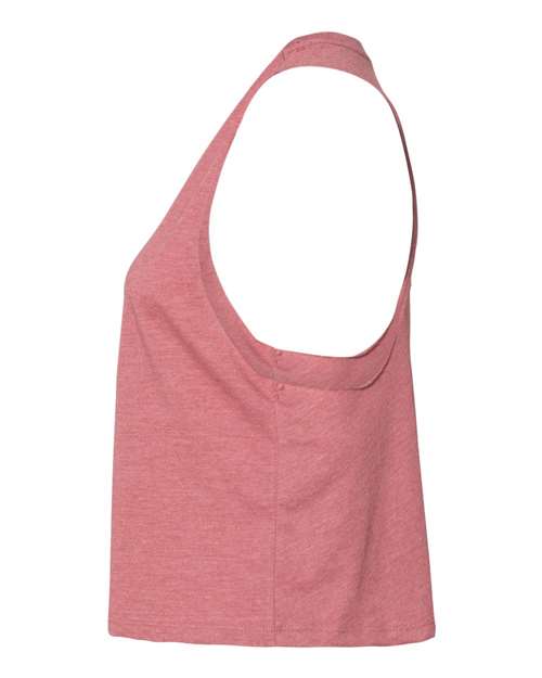 BELLA + CANVAS 6682 - Women's Racerback Crop Tank - Heather Mauve