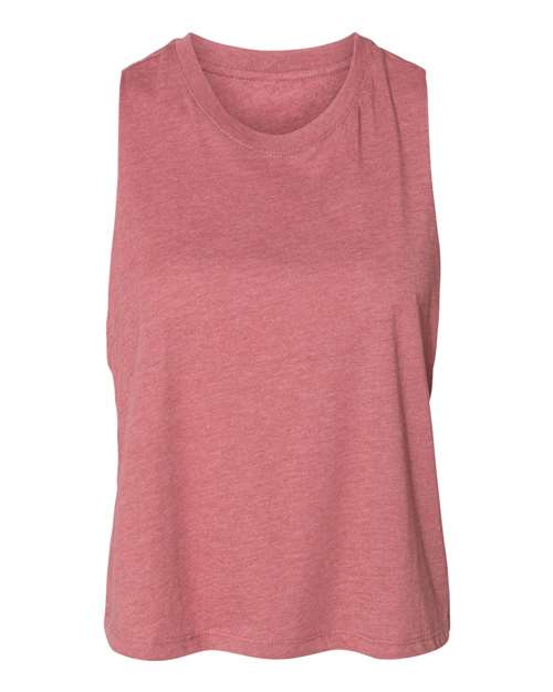 BELLA + CANVAS 6682 - Women's Racerback Crop Tank - Heather Mauve