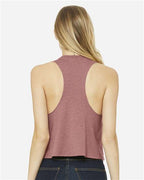 BELLA + CANVAS 6682 - Women's Racerback Crop Tank - Heather Mauve