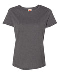 Hanes 5680 - Women's Essential-T T-Shirt — Charcoal Heather (flat)