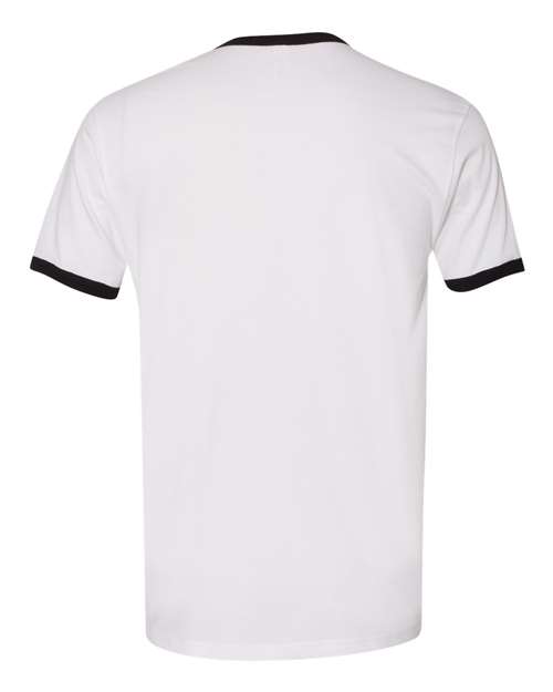 Next Level 3604 - Unisex Cotton Ringer T-Shirt - White/ Black