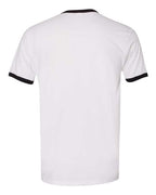 Next Level 3604 - Unisex Cotton Ringer T-Shirt - White/ Black