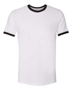 Next Level 3604 - Unisex Cotton Ringer T-Shirt - White/ Black