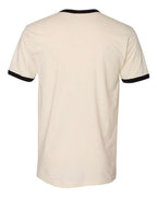 Next Level 3604 - Unisex Cotton Ringer T-Shirt - Natural/ Black