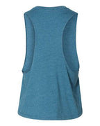 BELLA + CANVAS 6682 - Women's Racerback Crop Tank - Heather Deep Teal