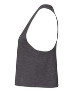 BELLA + CANVAS 6682 - Women's Racerback Crop Tank - Dark Grey Heather