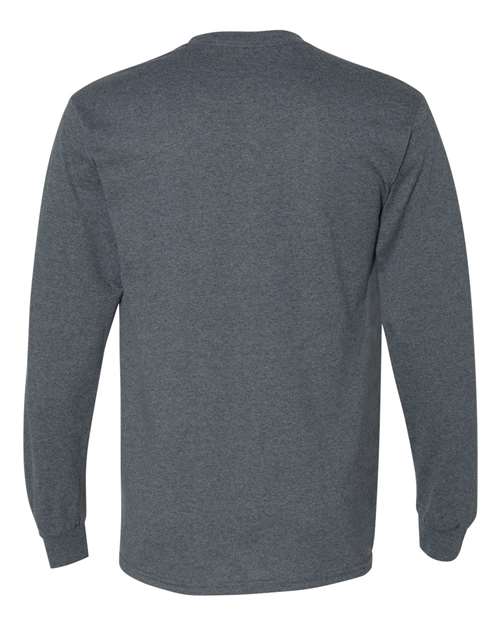 Gildan 8400 - Unisex DryBlend 50/50 Long Sleeve T-Shirt - Dark Heather