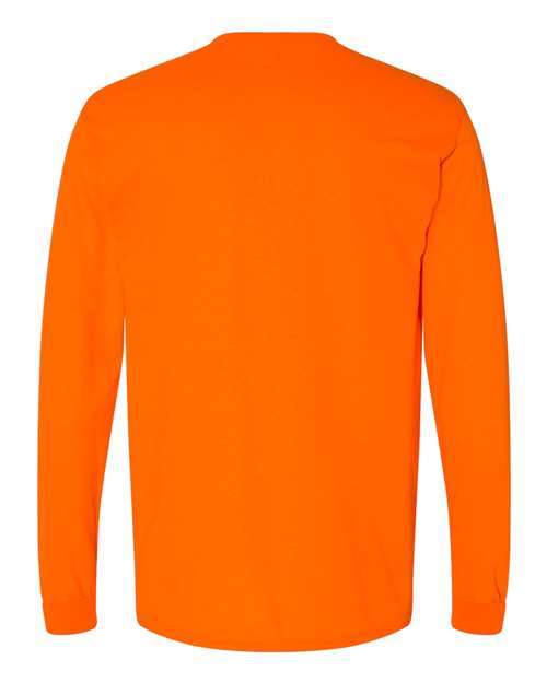 Gildan 8400 - Unisex DryBlend 50/50 Long Sleeve T-Shirt - Safety Orange