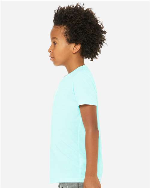 BELLA + CANVAS 3413Y - Youth Triblend Tee - Ice Blue Triblend