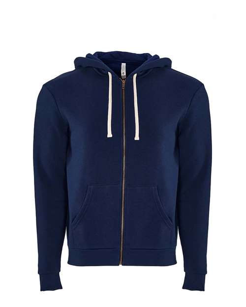 Next Level 9602 - Unisex Santa Barbara Full-Zip Hoodie Sweatshirt - Midnight Navy