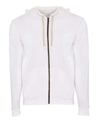 Next Level 9602 - Unisex Santa Barbara Full-Zip Hoodie Sweatshirt - White