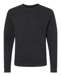 Next Level 9001 - Unisex Santa Barbara Pocket Crewneck Sweatshirt - Black