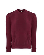 Next Level 9001 - Unisex Santa Barbara Pocket Crewneck Sweatshirt - Cardinal