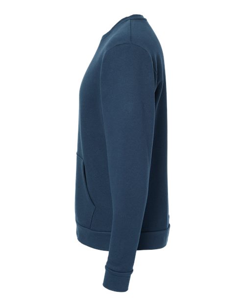 Next Level 9001 - Unisex Santa Barbara Pocket Crewneck Sweatshirt - Midnight Navy