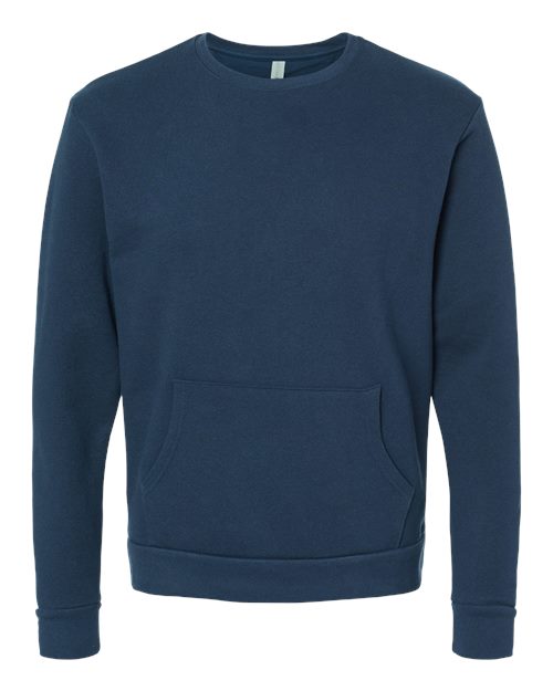 Next Level 9001 - Unisex Santa Barbara Pocket Crewneck Sweatshirt - Midnight Navy