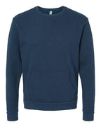 Next Level 9001 - Unisex Santa Barbara Pocket Crewneck Sweatshirt - Midnight Navy
