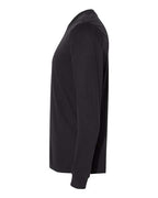 Next Level 6411 - Unisex Sueded Long Sleeve T-Shirt - Black