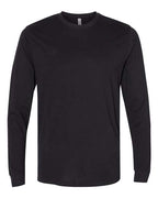 Next Level 6411 - Unisex Sueded Long Sleeve T-Shirt - Black