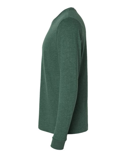 Next Level 6411 - Unisex Sueded Long Sleeve T-Shirt - Heather Forest Green
