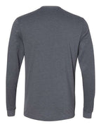 Next Level 6411 - Unisex Sueded Long Sleeve T-Shirt - Heather Metal