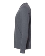 Next Level 6411 - Unisex Sueded Long Sleeve T-Shirt - Heather Metal