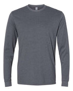 Next Level 6411 - Unisex Sueded Long Sleeve T-Shirt - Heather Metal