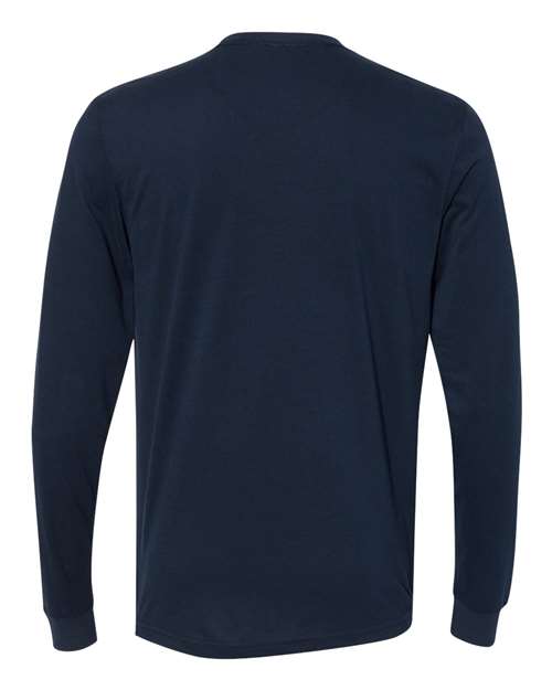 Next Level 6411 - Unisex Sueded Long Sleeve T-Shirt - Midnight Navy