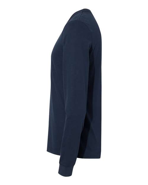 Next Level 6411 - Unisex Sueded Long Sleeve T-Shirt - Midnight Navy