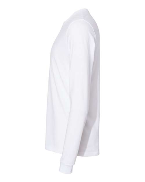 Next Level 6411 - Unisex Sueded Long Sleeve T-Shirt - White