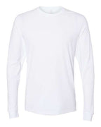 Next Level 6411 - Unisex Sueded Long Sleeve T-Shirt - White