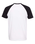 Next Level 3650 - Unisex Cotton Raglan T-Shirt - Black/ White