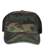 Richardson 111P - Garment Washed Printed Trucker Cap Richardson