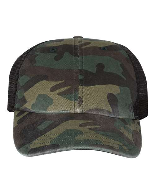 Richardson 111P - Garment Washed Printed Trucker Cap Richardson