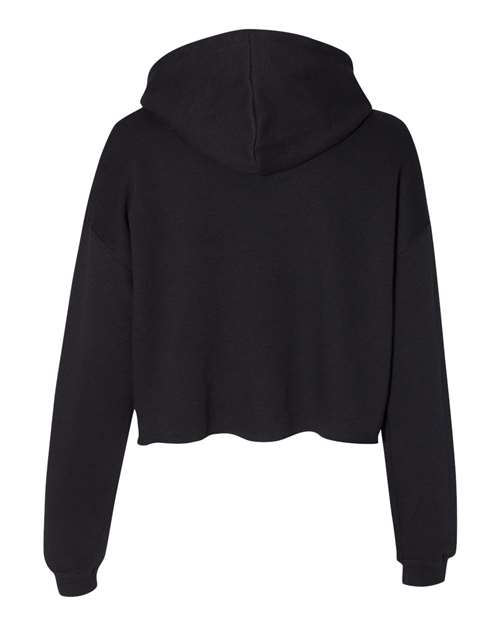 BELLA + CANVAS 7502 - Women's Crop Hoodie Sweatshirt - Black