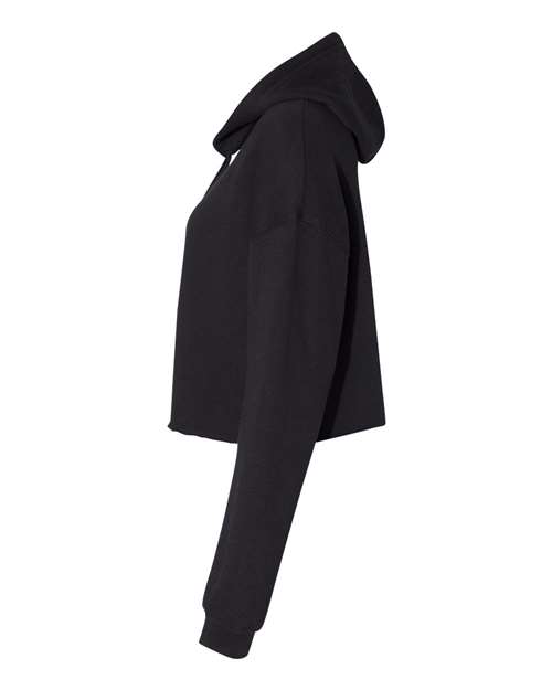 BELLA + CANVAS 7502 - Women's Crop Hoodie Sweatshirt - Black