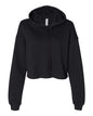 BELLA + CANVAS 7502 - Women's Crop Hoodie Sweatshirt - Black