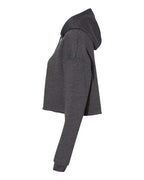 BELLA + CANVAS 7502 - Women's Crop Hoodie Sweatshirt - Dark Grey Heather