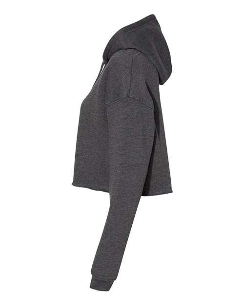 BELLA + CANVAS 7502 - Women's Crop Hoodie Sweatshirt - Dark Grey Heather