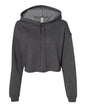 BELLA + CANVAS 7502 - Women's Crop Hoodie Sweatshirt - Dark Grey Heather