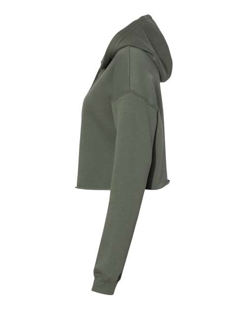 BELLA + CANVAS 7502 - Women's Crop Hoodie Sweatshirt - Military Green
