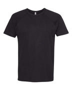 Next Level 3650 - Unisex Cotton Raglan T-Shirt - Black/ Black