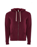 Next Level 9602 - Unisex Santa Barbara Full-Zip Hoodie Sweatshirt - Maroon